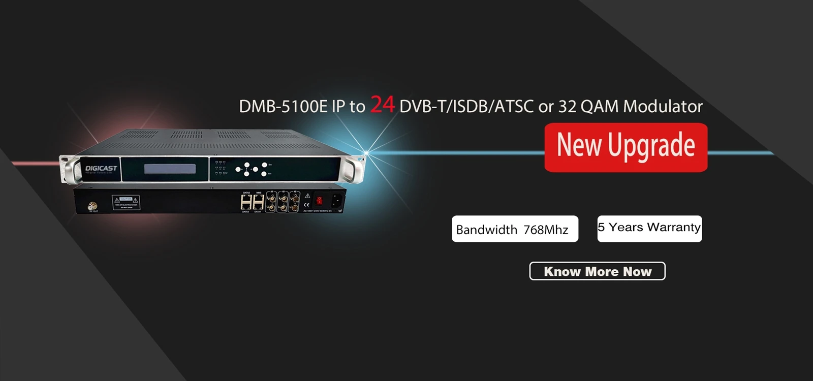 DMB-5100E IP 24RF Modulator 2024 DMB-5100E IP 24RF Modulator 2024